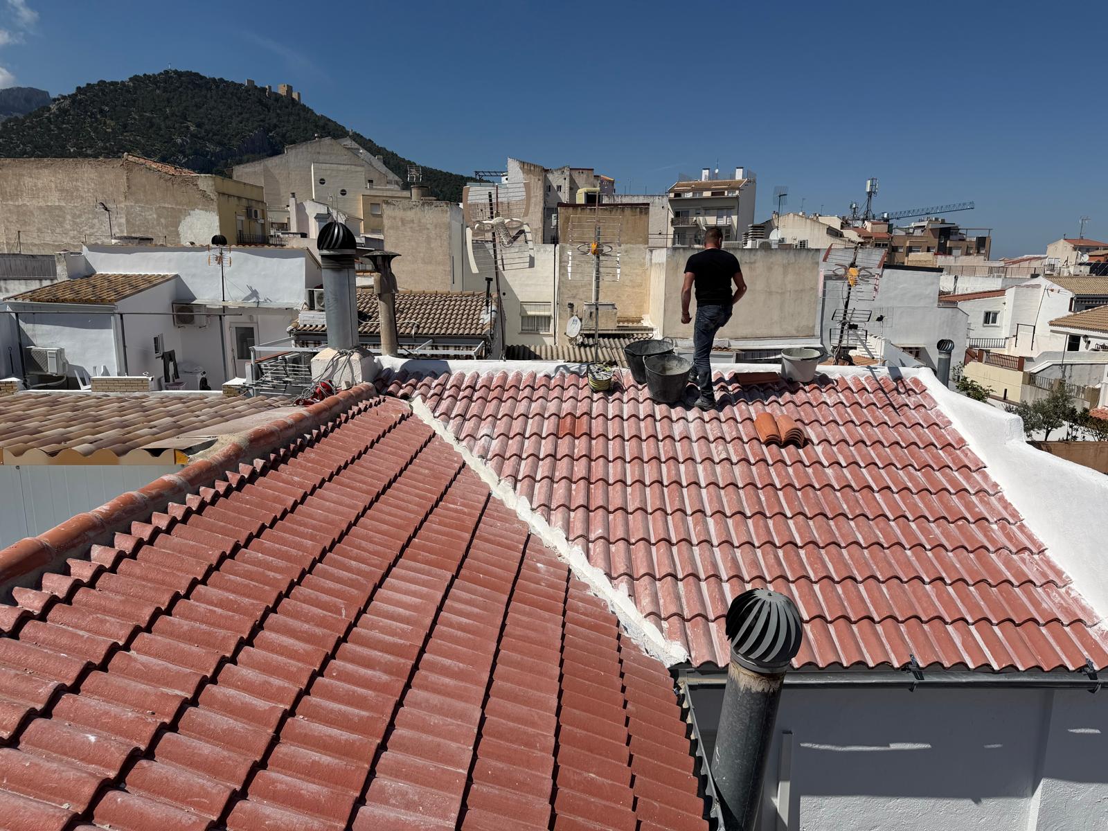 Rehabilitación de tejado en mal estado